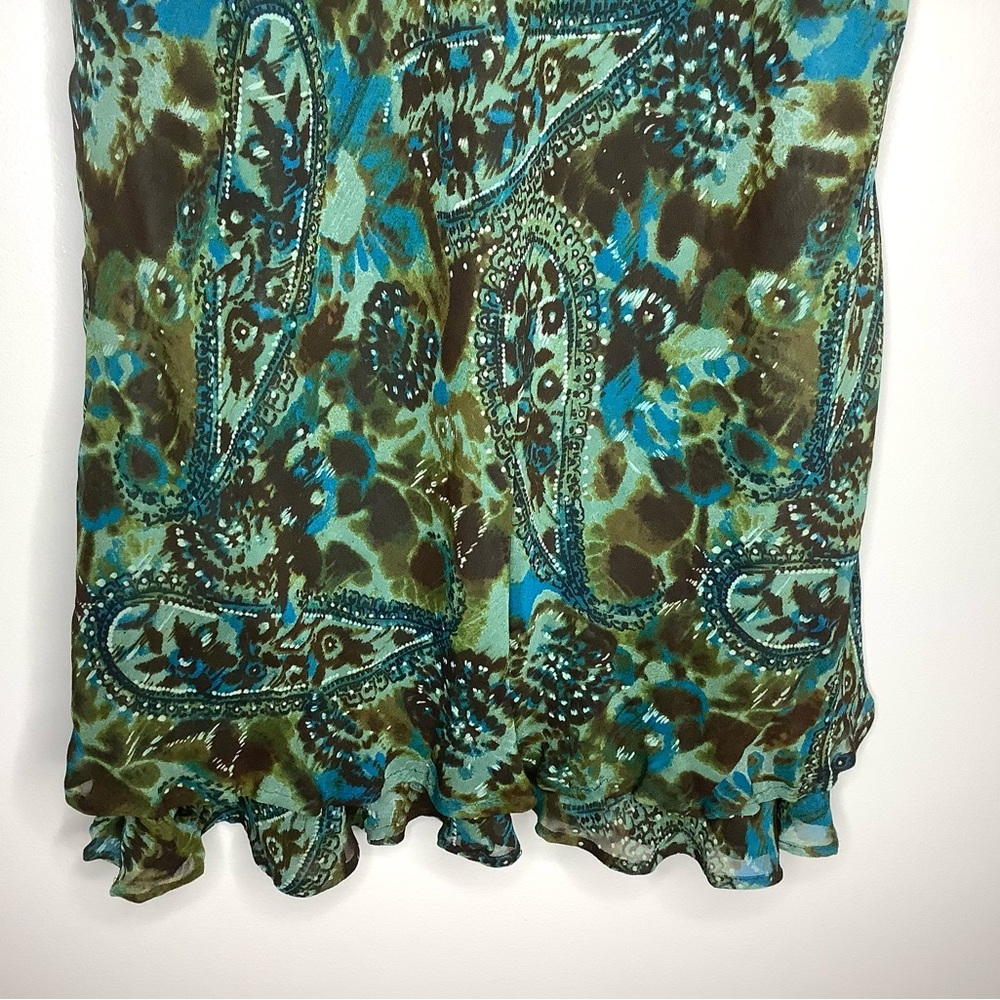 < Vintage Style & Co. Paisley Print Midi Skirt > - Picture 2 of 4